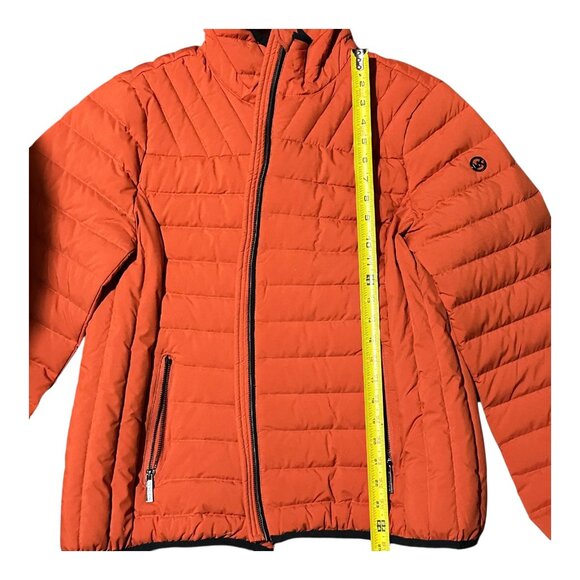 Michael Kors Hooded Down Quilted Puffer Jacket Sienna Rust Women Size XL - Picture 5 of 12